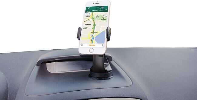 MUVIT - SUPPORT VOITURE ROTULE POUR SMARTPHONE : 80 MM