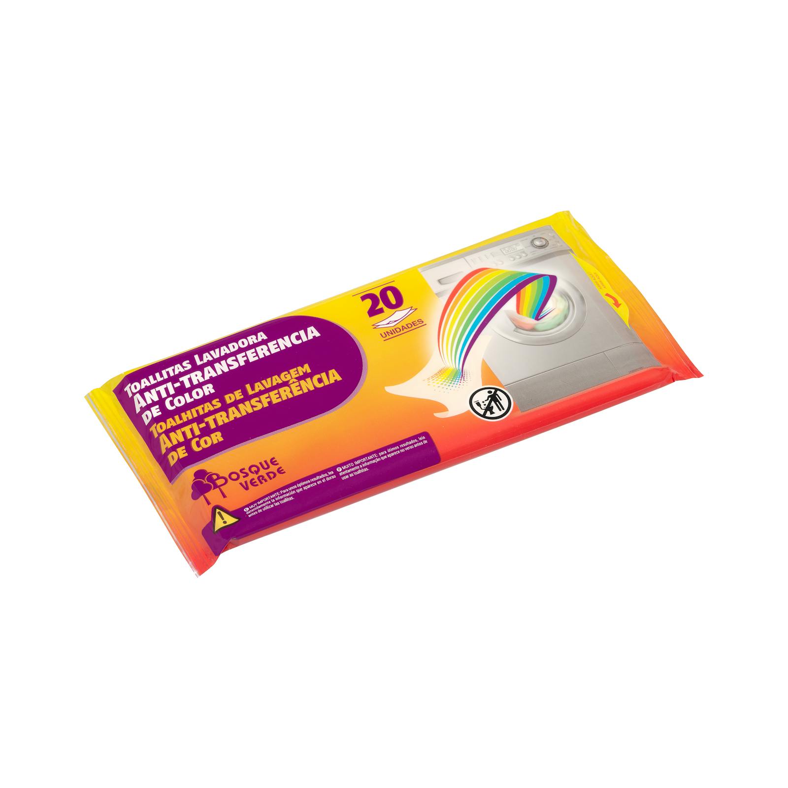 Lingettes anti-transfert de couleur pour machine à laver Bosque Verde
