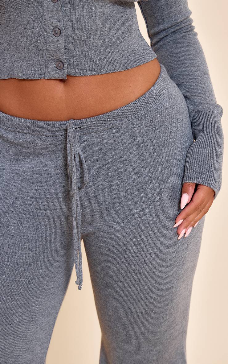 Charbon Pantalon Taille Nouée En Maille Shape