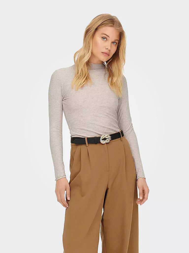 ONLY Langarmshirt ONLEMMA  beige