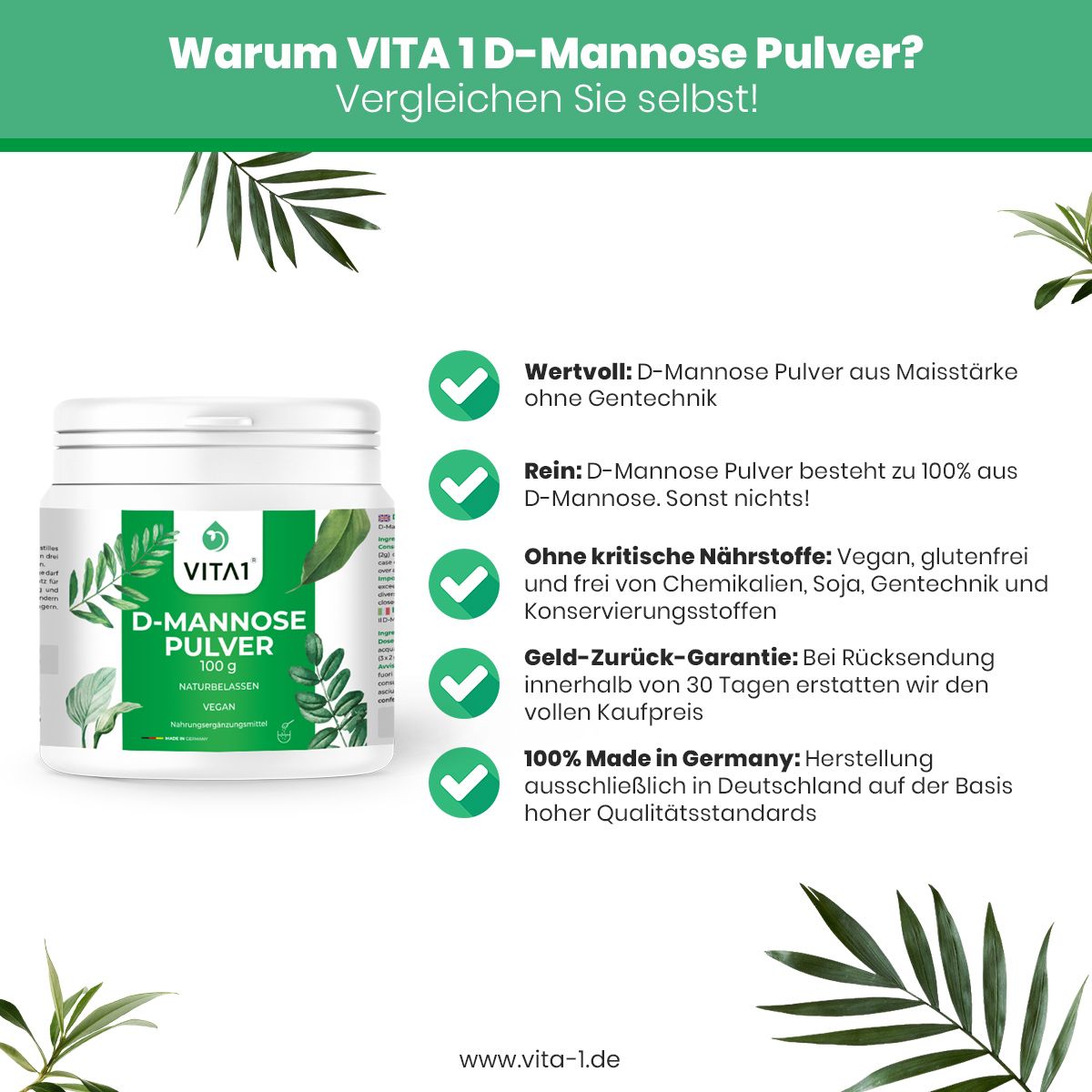 VITA1 D-Mannose Pulver
