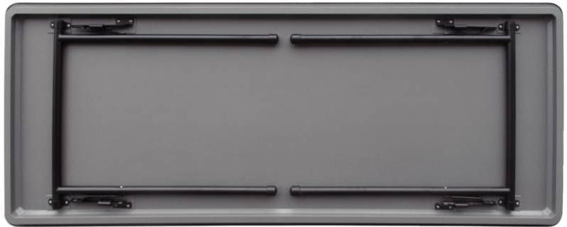 Bolero - Rechthoekige Opklaptafel - Grijs - 183cm - Water- en UV-bestendig
