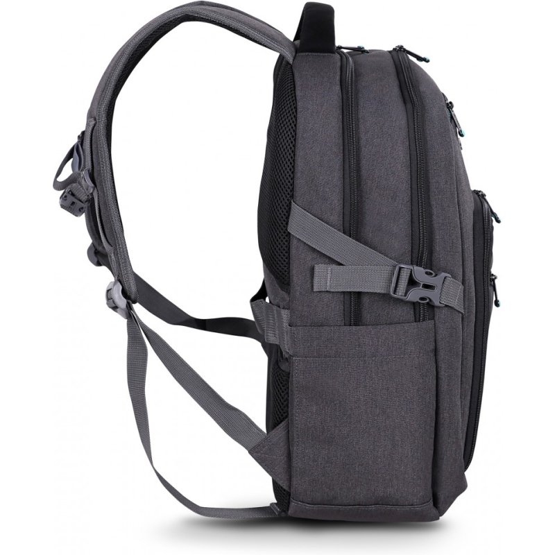Urban Factory HTE14UF sac à dos Sac à dos de voyage Noir, Gris Polyester, Polyéthylène téréphtalate recyclé (rPET)