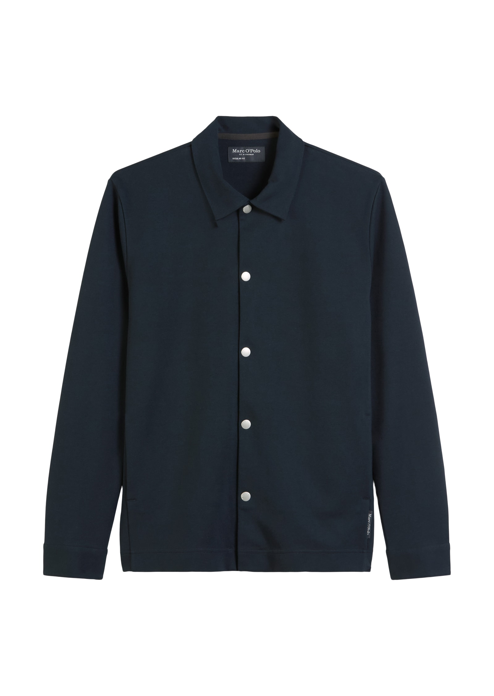 Marc O'Polo Hemdjacke ohne Kapuze Sweat-Overshirt regular fit aus Bio-Baumwoll-Mix