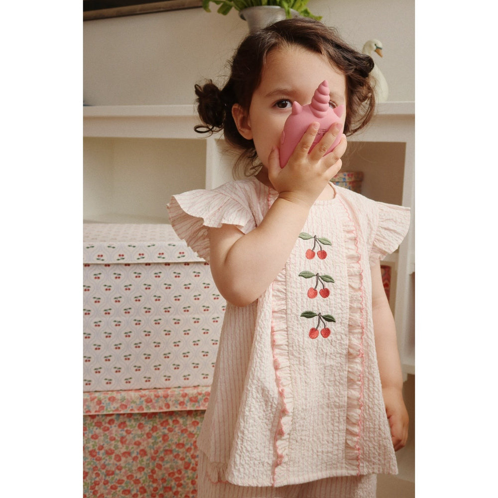 Køb Konges Sløjd Peony Stripe Ellie Flæse Top GOTS