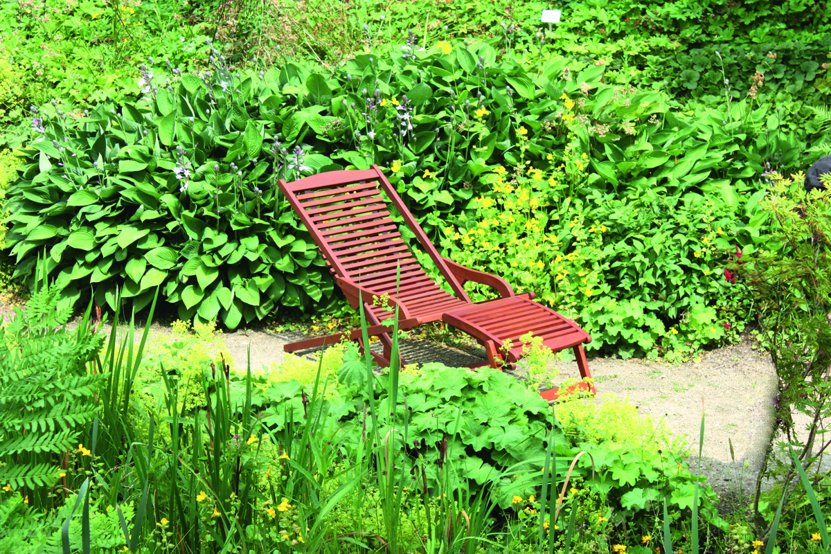 Lounger ALASKA - Eukalyptus - mit Nackenkissen