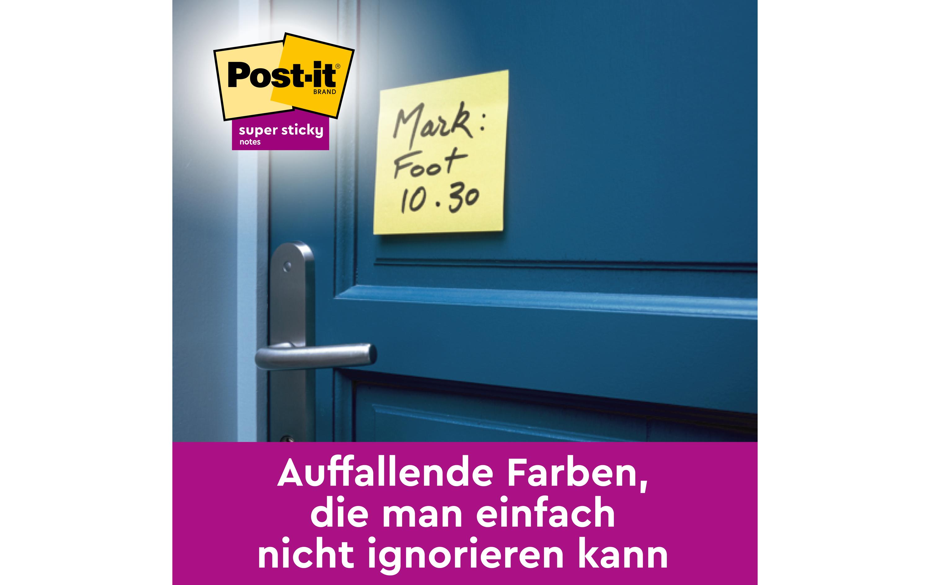 Notizzettel Z-Notes Super Sticky Gelb 7.6 cm x 7.6 cmPost it 20 Blöcke + 4 gratis Blöcke in praktischer Box
