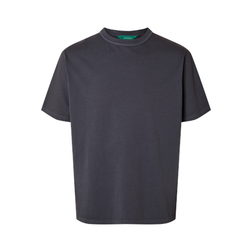 Annarr Ro Garment Dye T-shirt, Pewter, XL