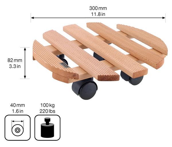 Wagner Pflanzroller Country, Ø 30 cm
