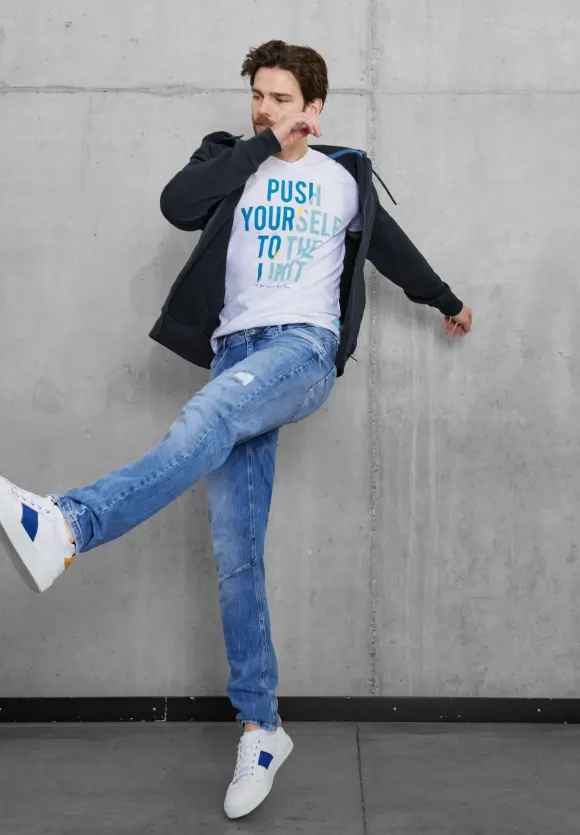 Sweatjacke mit Kapuze - navy blue