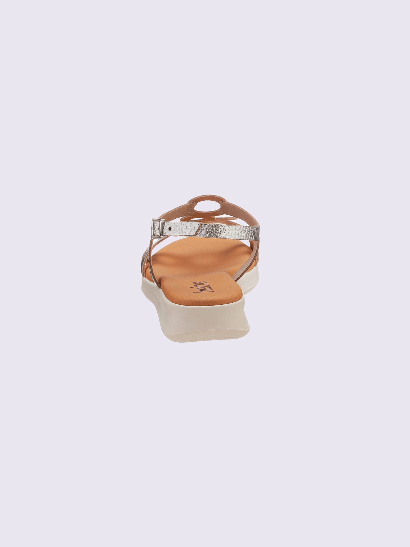 Sandales dessus cuir vachette véritable