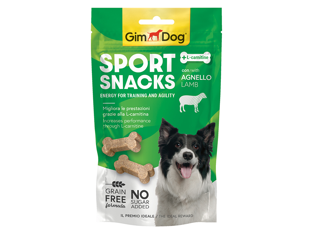 SNACKS PARA CÃO GIMDOG MINI OSSOS COM BORREGO 60G