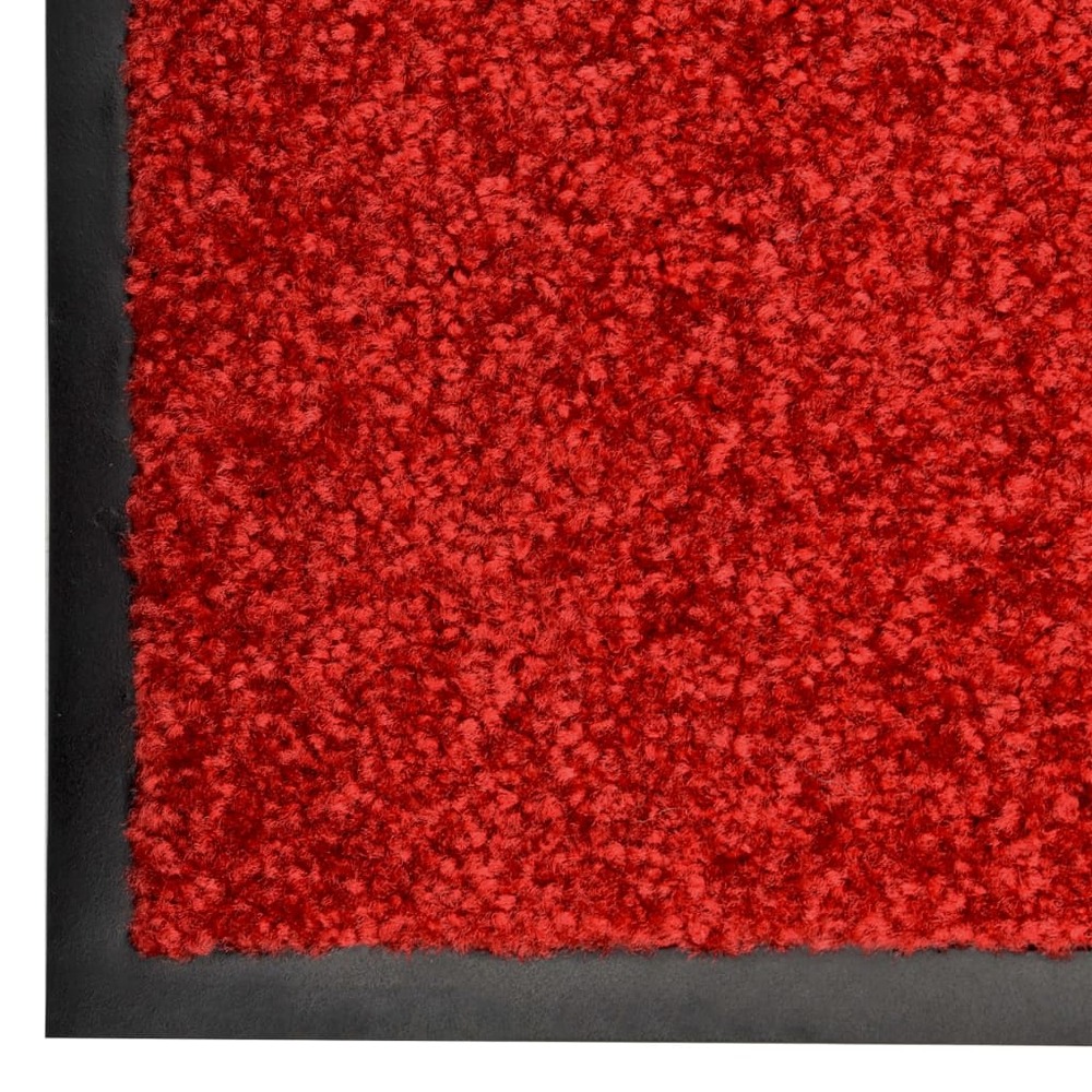 Paillasson lavable rouge 90x120 cm