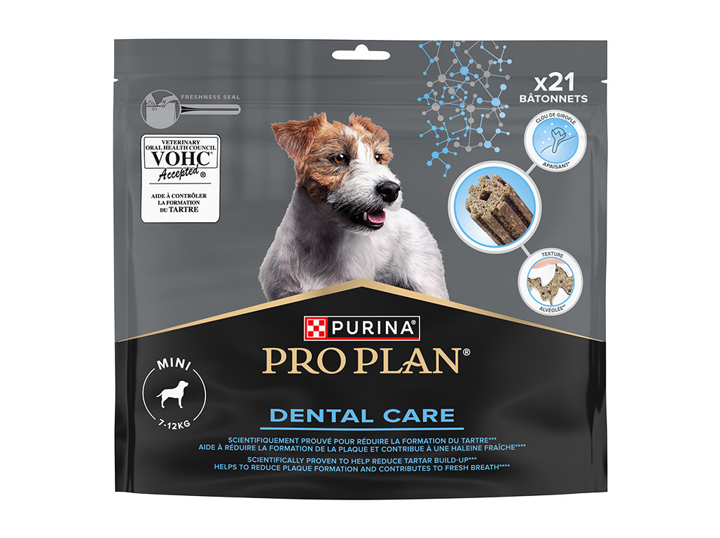 SNACK PARA CÃO HIGIENE ORAL PRO PLAN CÃO PEQUENO 345G