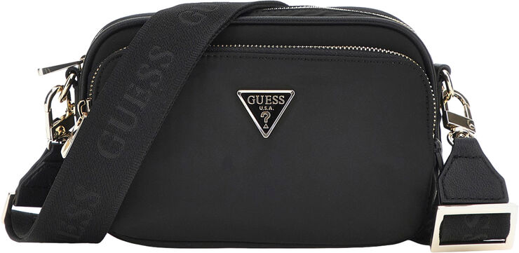 GUESS ECO GEMMA CROSSBODY CAMERA Black