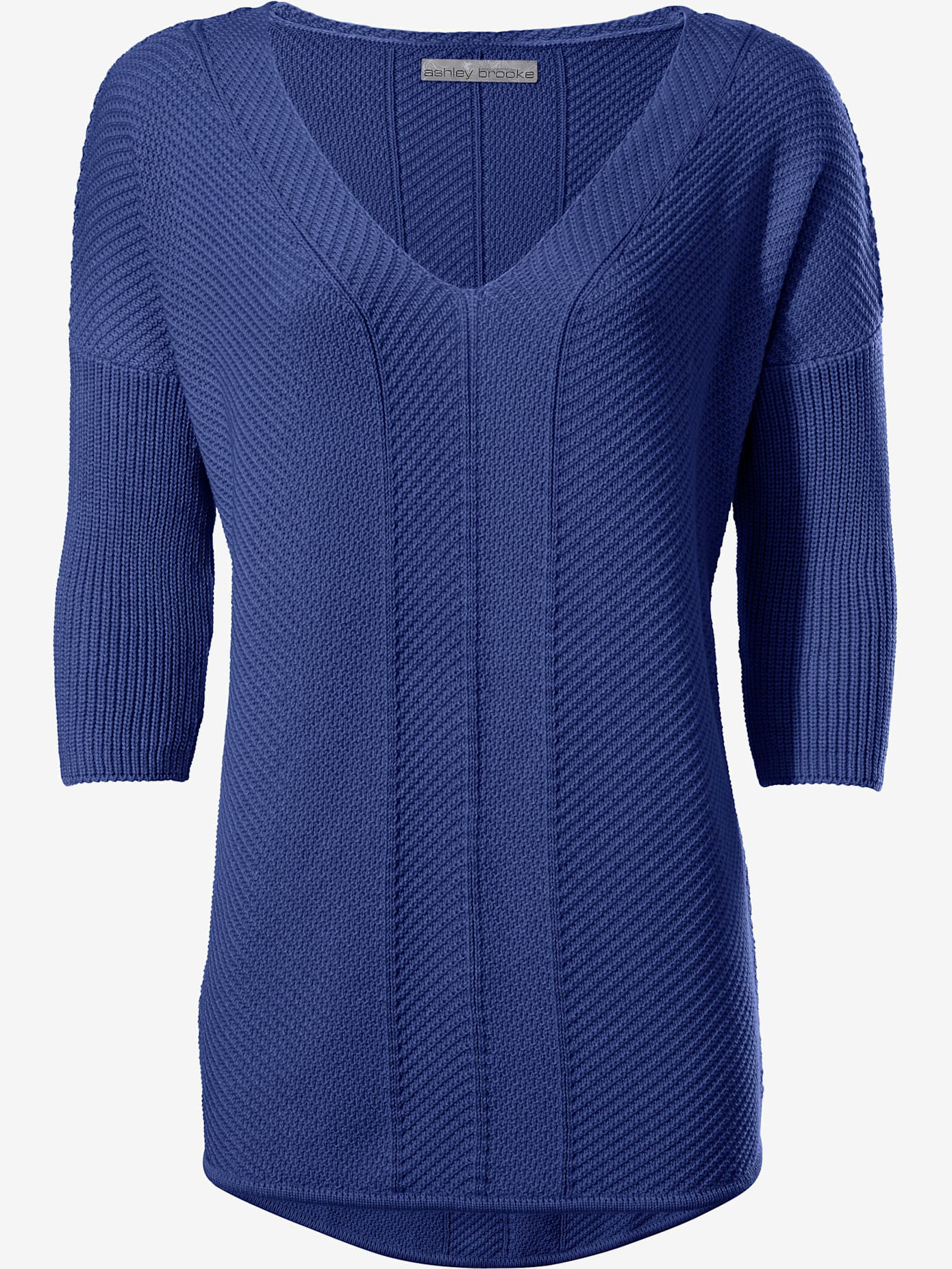 Pull col v look ample tendance