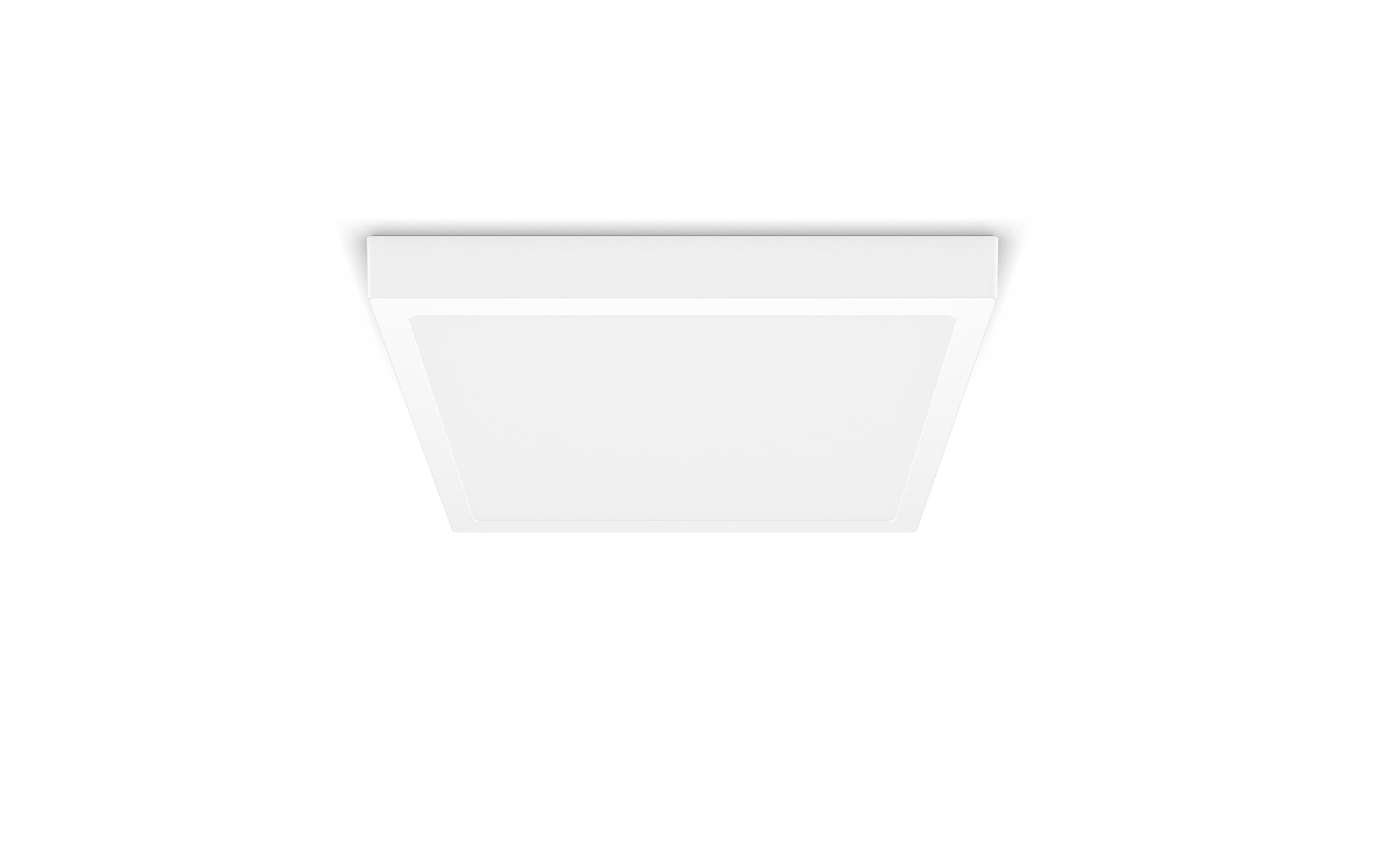 LED Einbauspot SlimSurface DL252, 20W, 2700K, eckig, weissQuadratische Deckenlampe mit natürlichem Lichteffekt