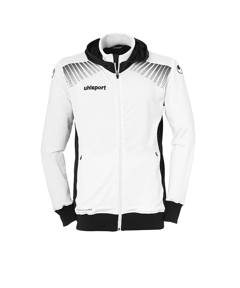 uhlsport Goal Tec Kapuzenjacke Weiss Schwarz F02