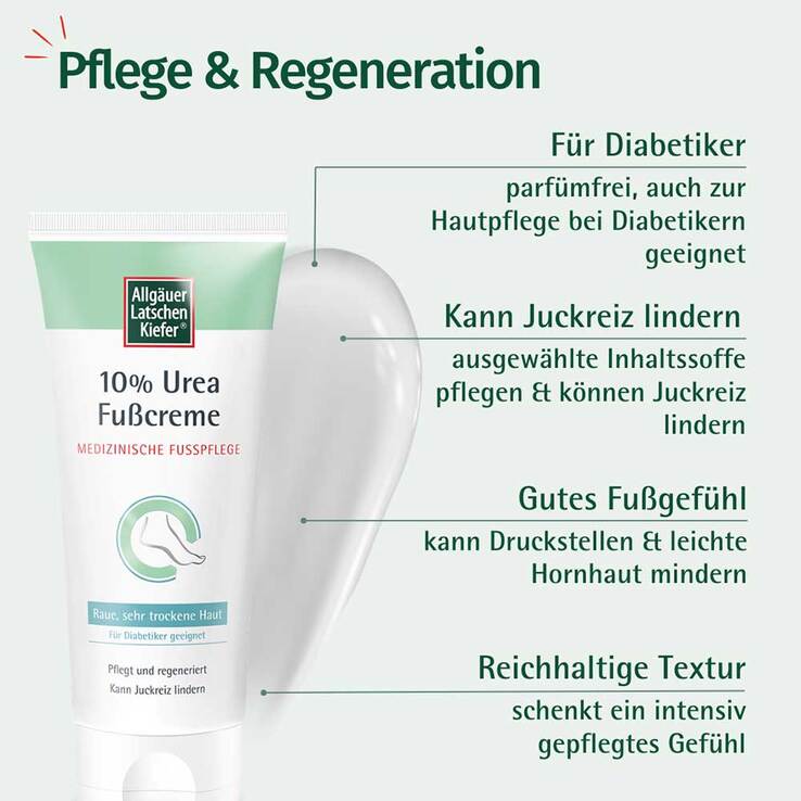 Allgäuer Latschenkiefer 10% Urea Fußcreme, 100 ml