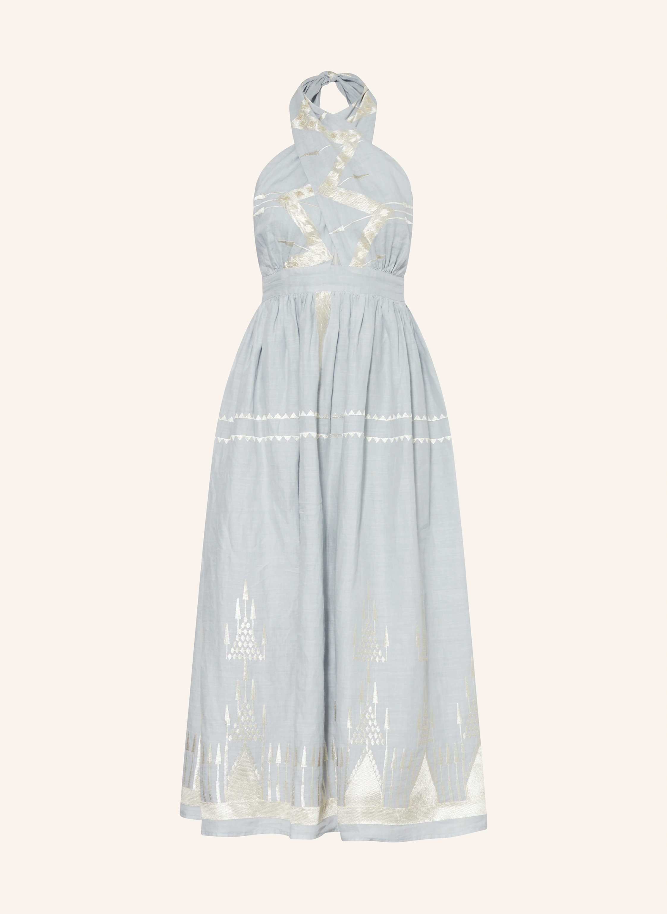 Greek Archaic Kori Strandkleid ROOTS mit Glitzergarn