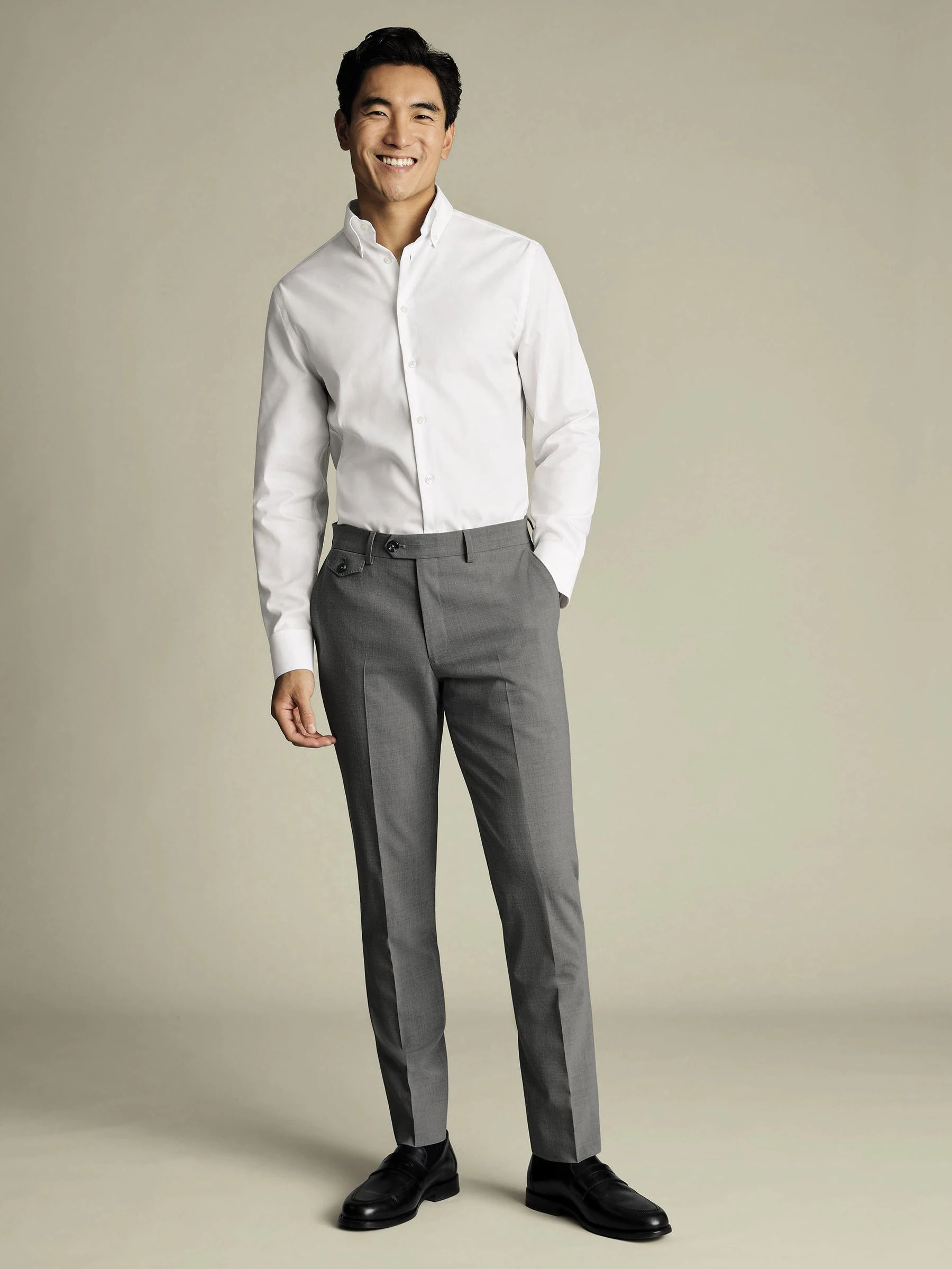 Charles Tyrwhitt - Nette wollen broek
