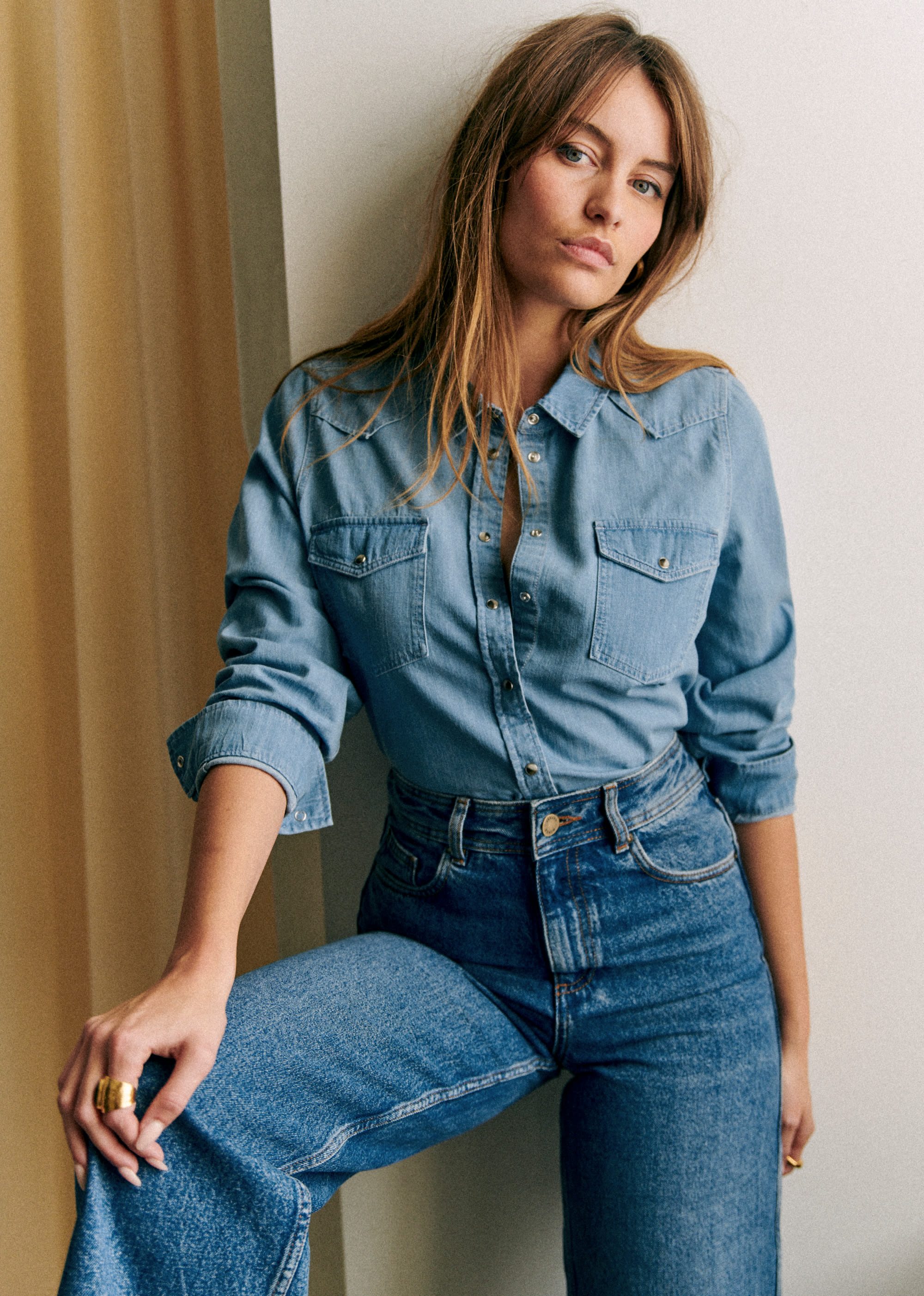 Chemise Servanne - Denim - E-SHOP/CHEMISES & BLOUSES 5905231