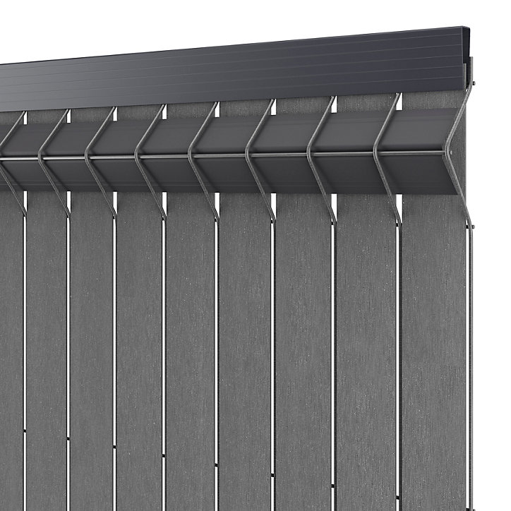 Kit lames occultantes Compo gris anthracite 153 cm