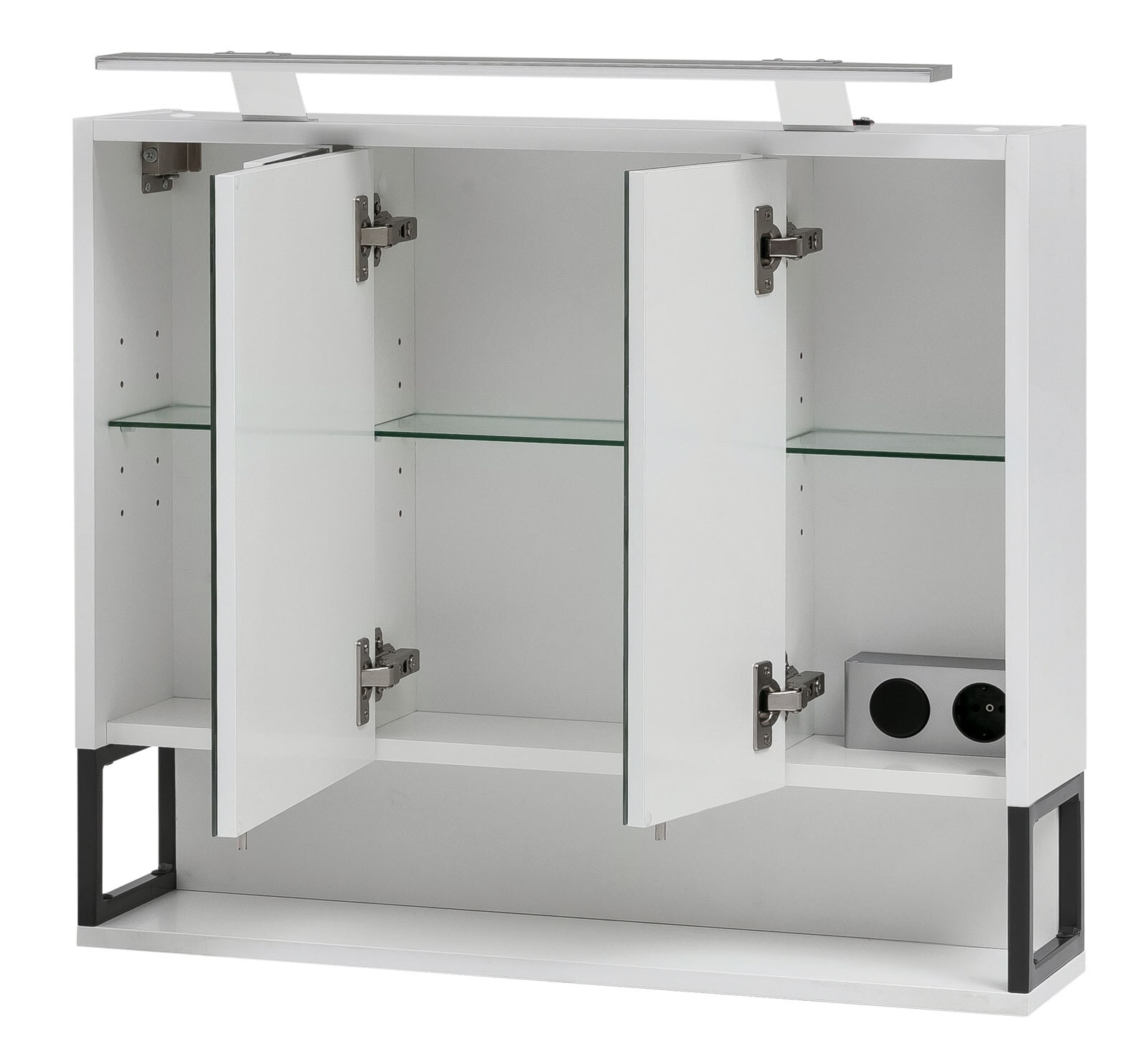 Spiegelschrank LIMONE 70 cm kreideweiß