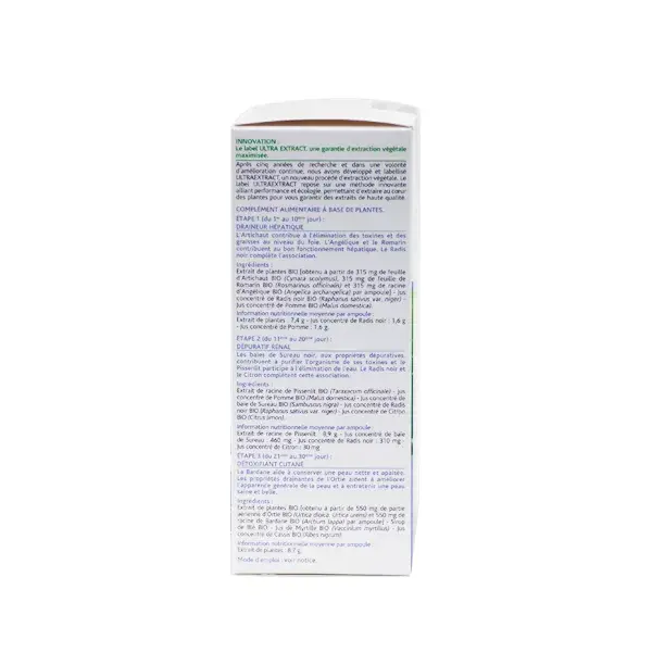Naturland Programme Détox Bio 30 ampoules