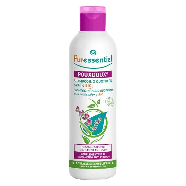 Puressentiel Anti-Poux Pouxdoux Shampoing Quotidien Certifié Bio 200ml