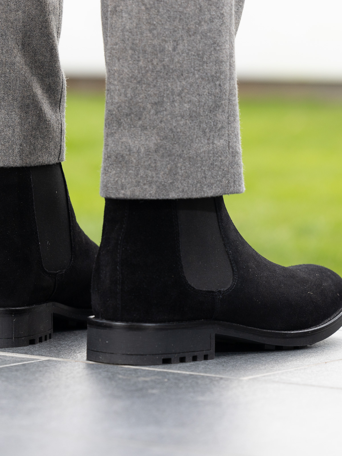 Noodles - Chelsea Boot Suede Black - Trapes Sko