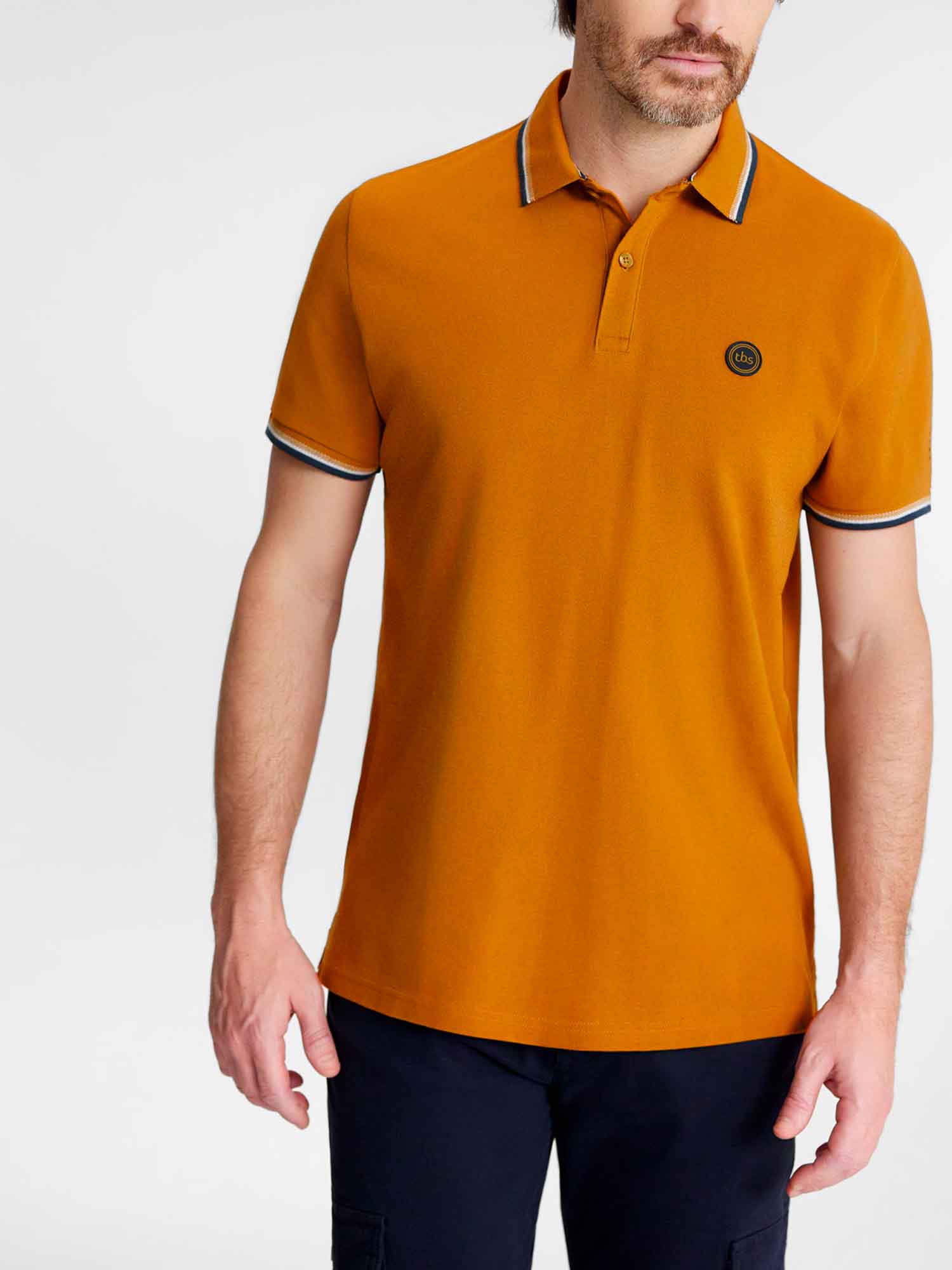 Polo Homme Coton Biologique Beige