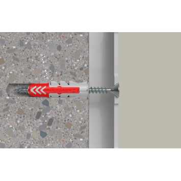 Fischer DuoPower plankbevestiging 6x30mm set compleet met schroef 12 stuks
