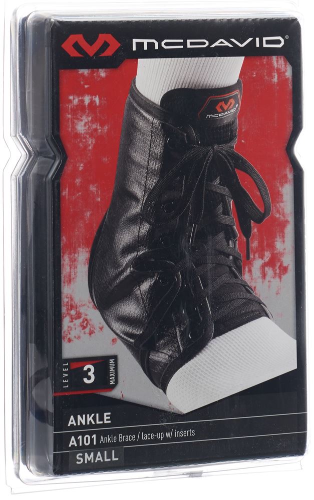 MCDAVID Ankle Brace Fussgelenkstütze<br>1 Stück, S, schwarz