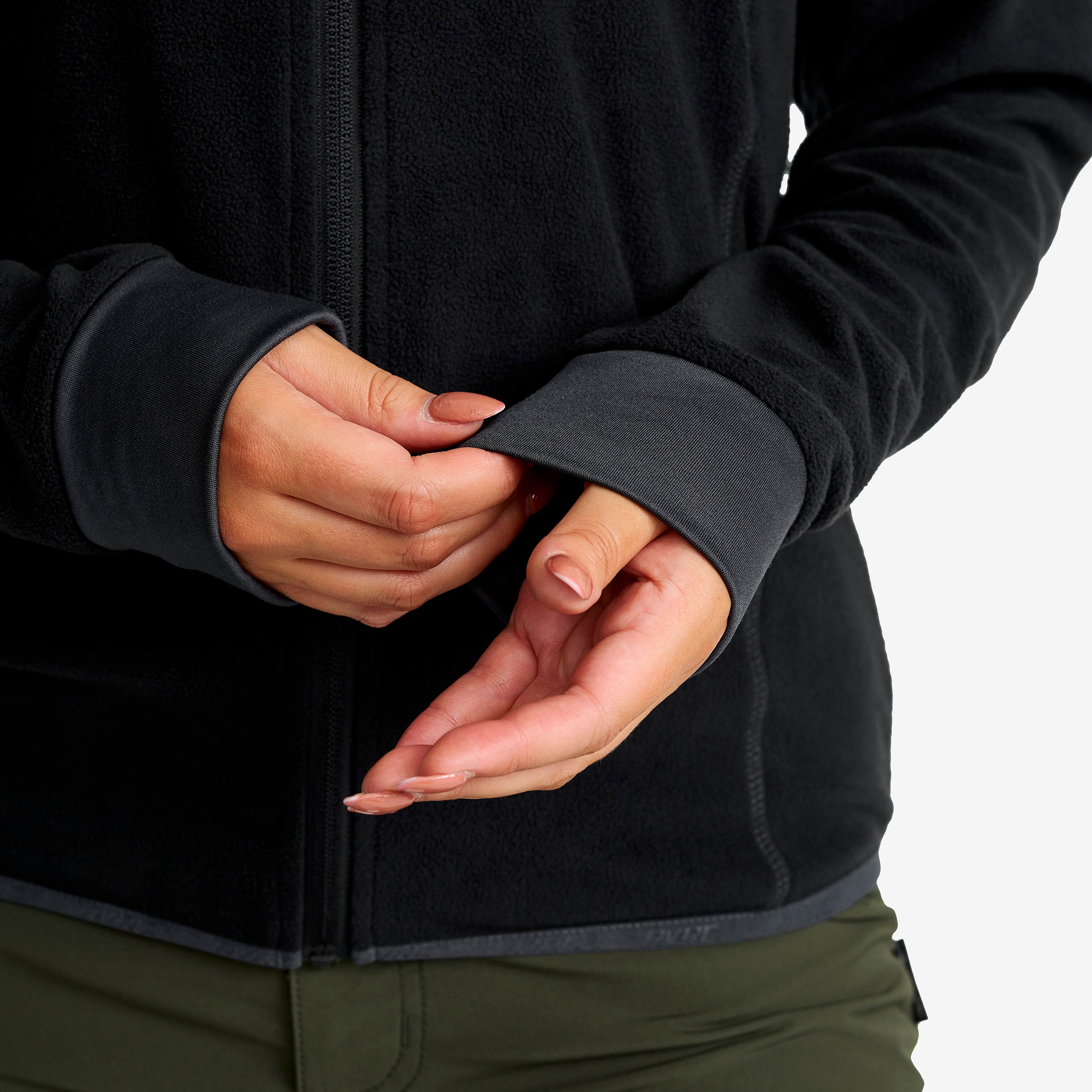 Trekker Hoodie Dame Black/Anthracite