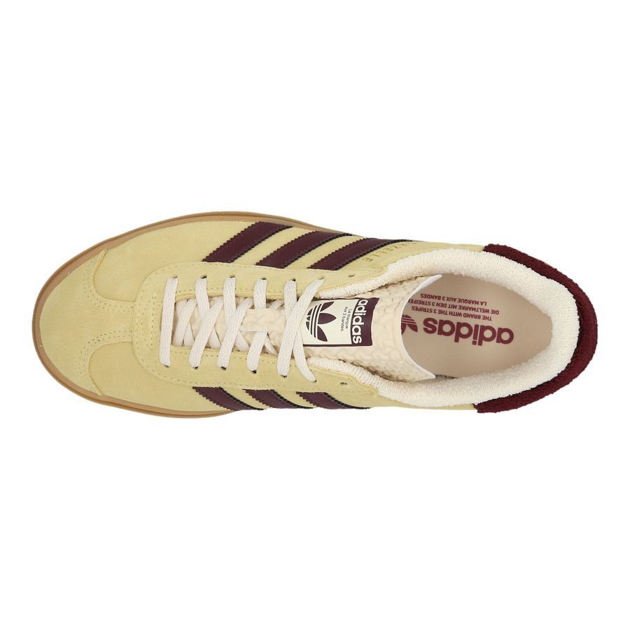 adidas Originals Chaussures Gazelle Bold - Jaune/Bordeaux/Blanc Femme