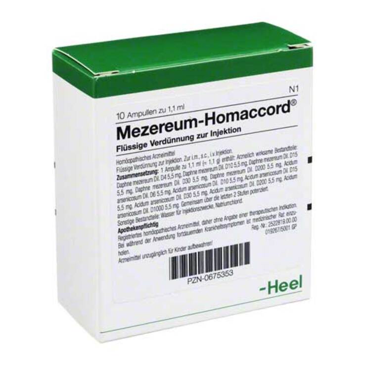 Mezereum Homaccord Ampullen, 10 St