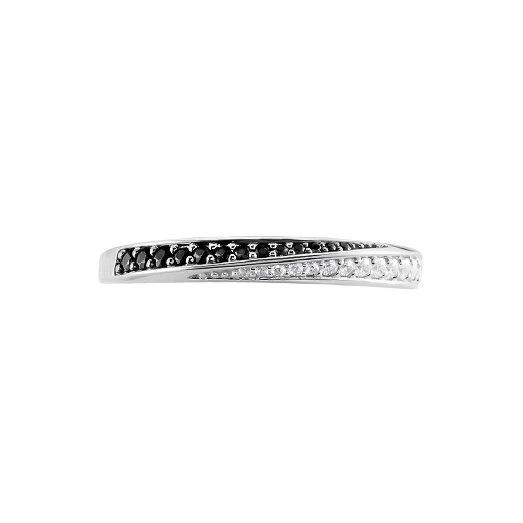 Bague Argent Blanc Agoston Oxydes De Zirconium