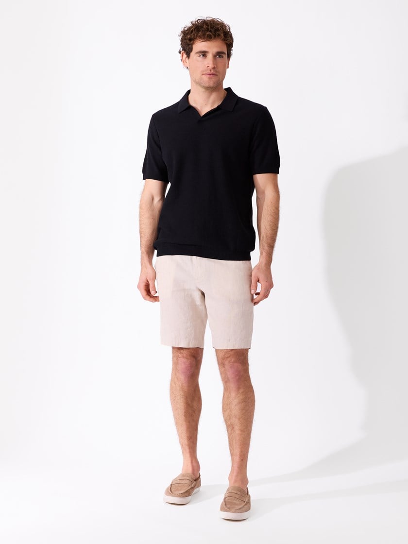 Franco strikket polo Blue Graphite