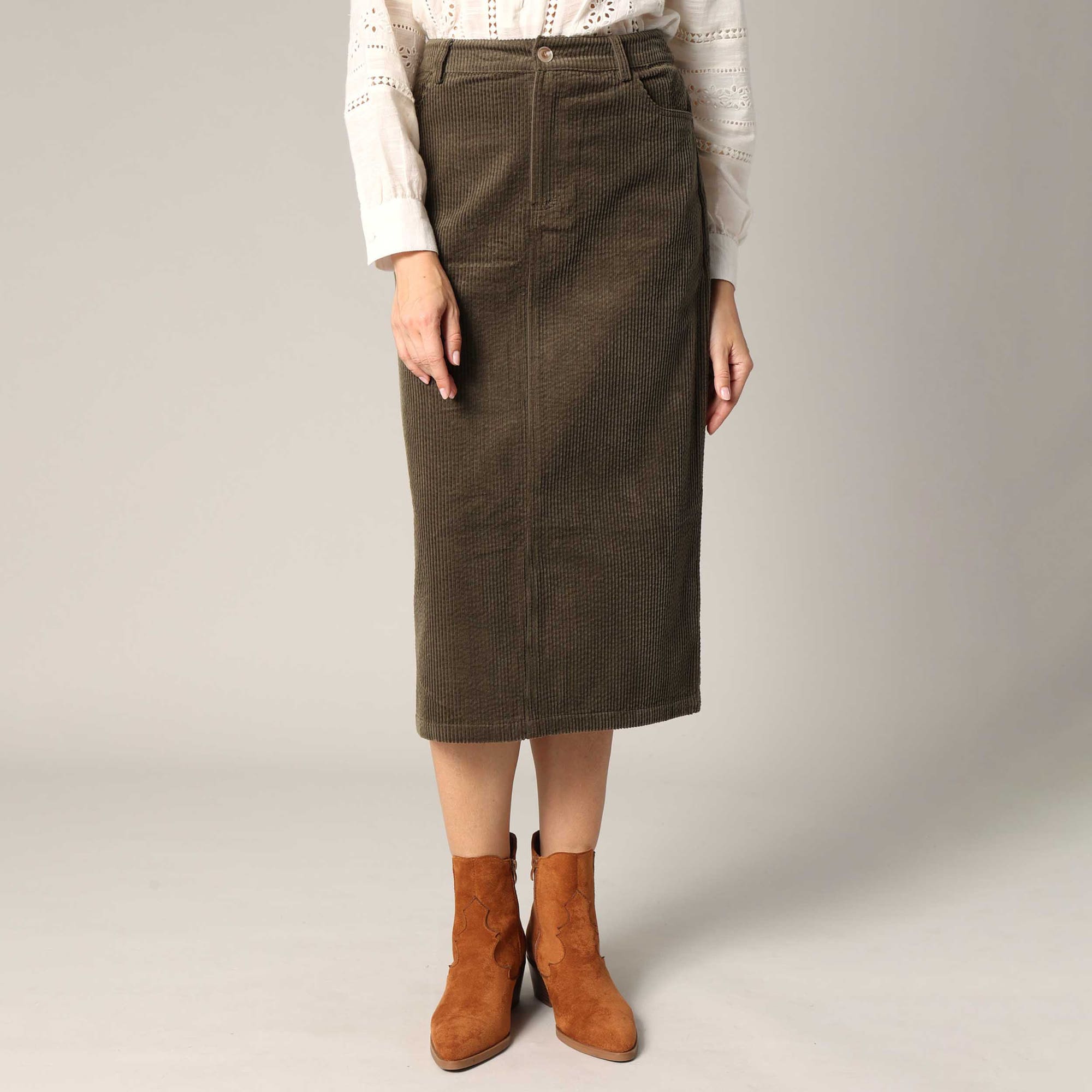 Jupe Femme kaki