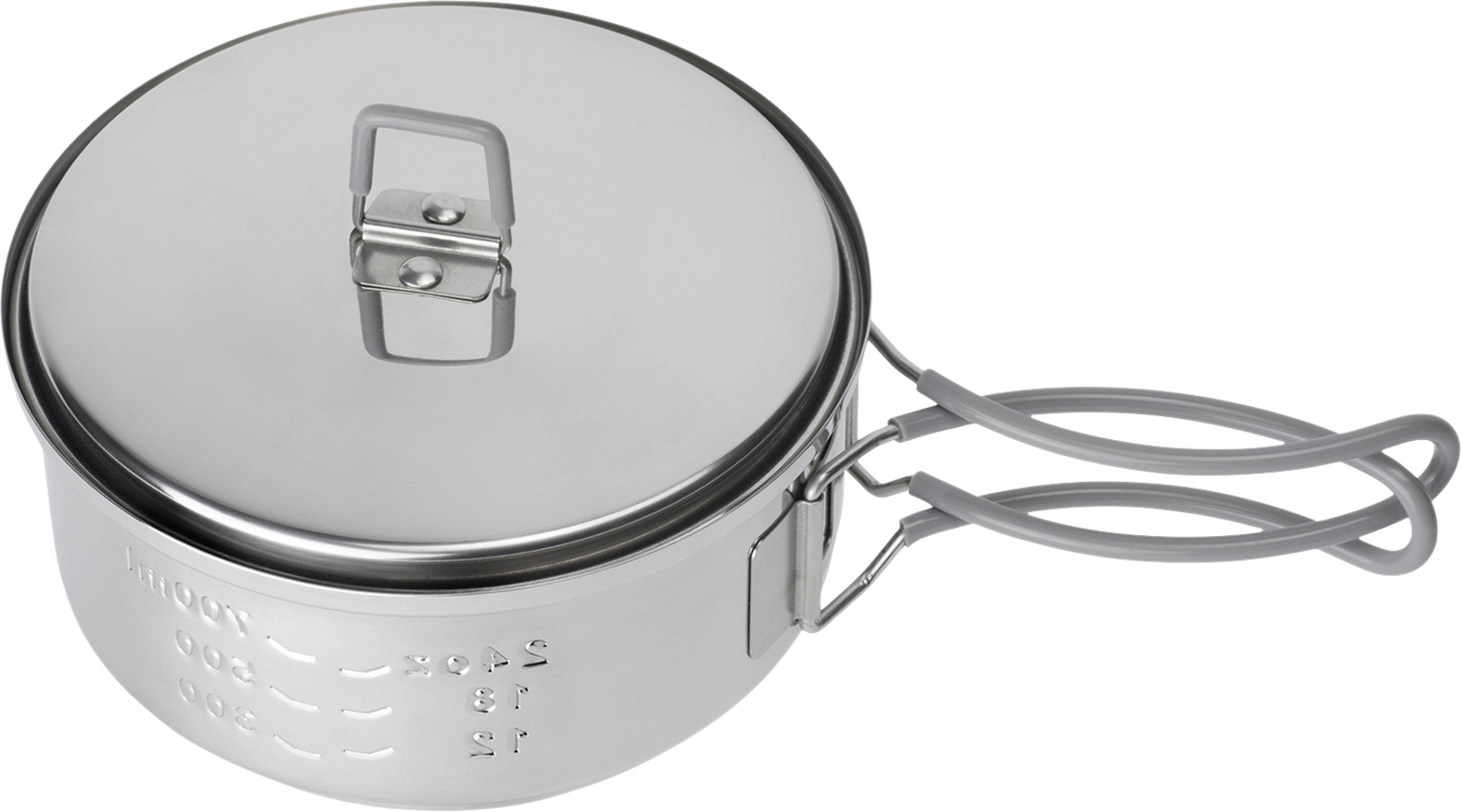 Esbit Trockenbrennstoff-Kochset, 1000 ml, Edelstahl