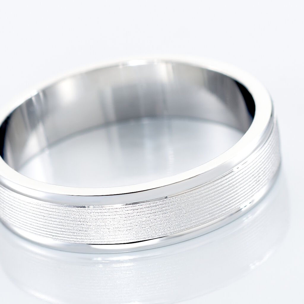 Alliance Aelyne Ruban Plat Argent Blanc