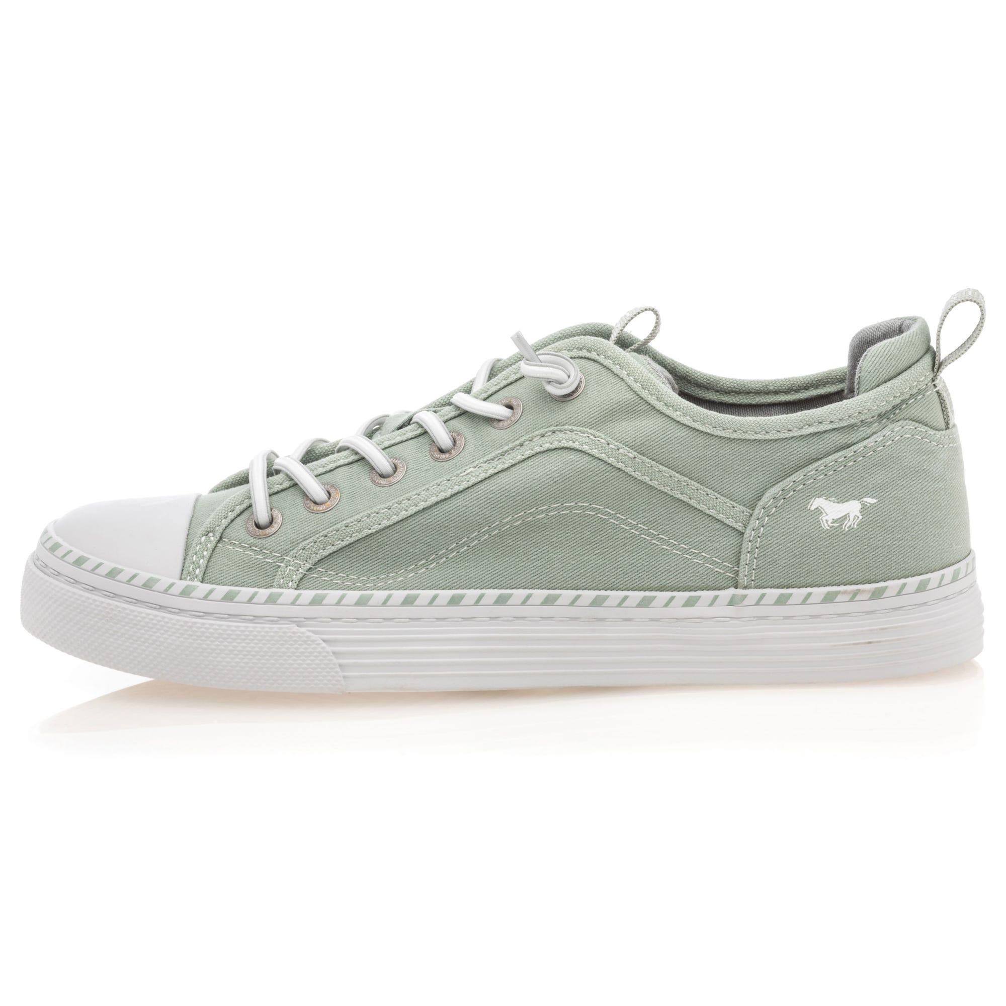 Baskets en toile Femme vert clair