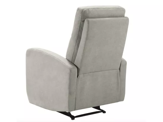 Fauteuil de relaxation électrique tissu Kaleria-Couleur Gris foncé