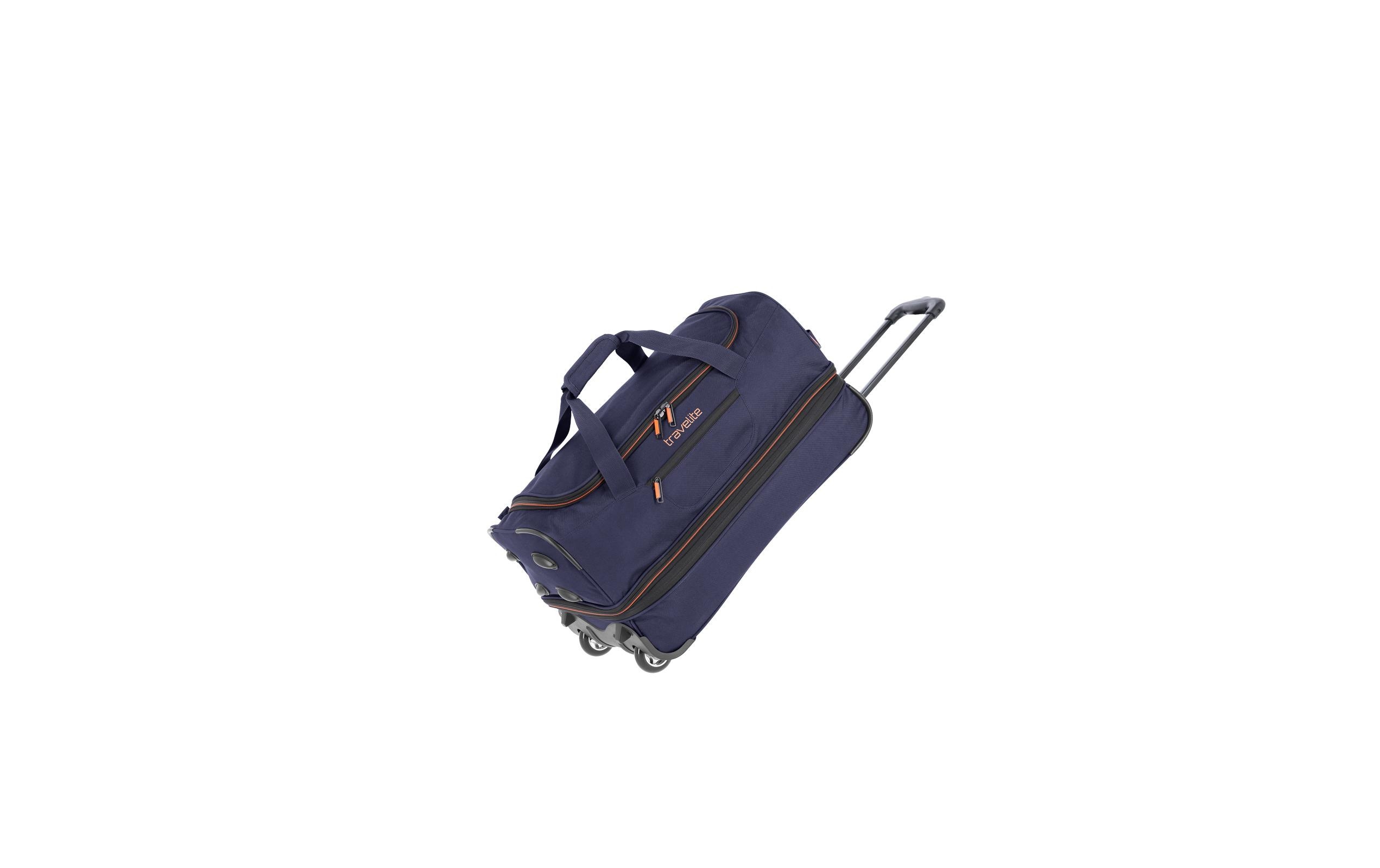 Reisekoffer BASICS Marine 55 cmSportliche Trolley Reisetasche für variable Gepäckmengen