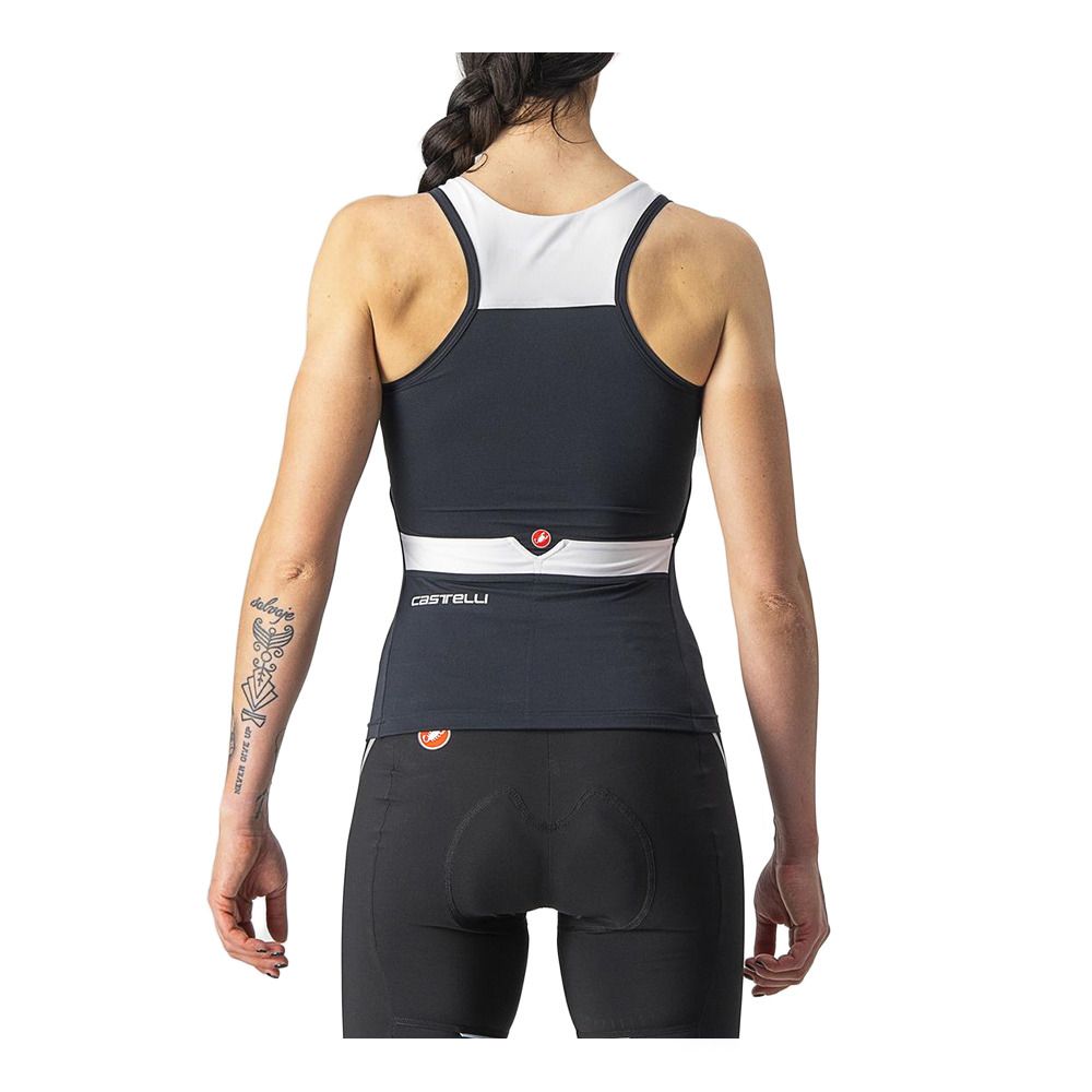 Castelli SOLARIS - Débardeur Femme noir/blanc