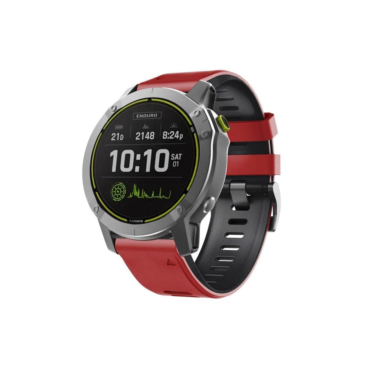 Twin Sport armbånd Garmin Fenix 7 - Rød/svart