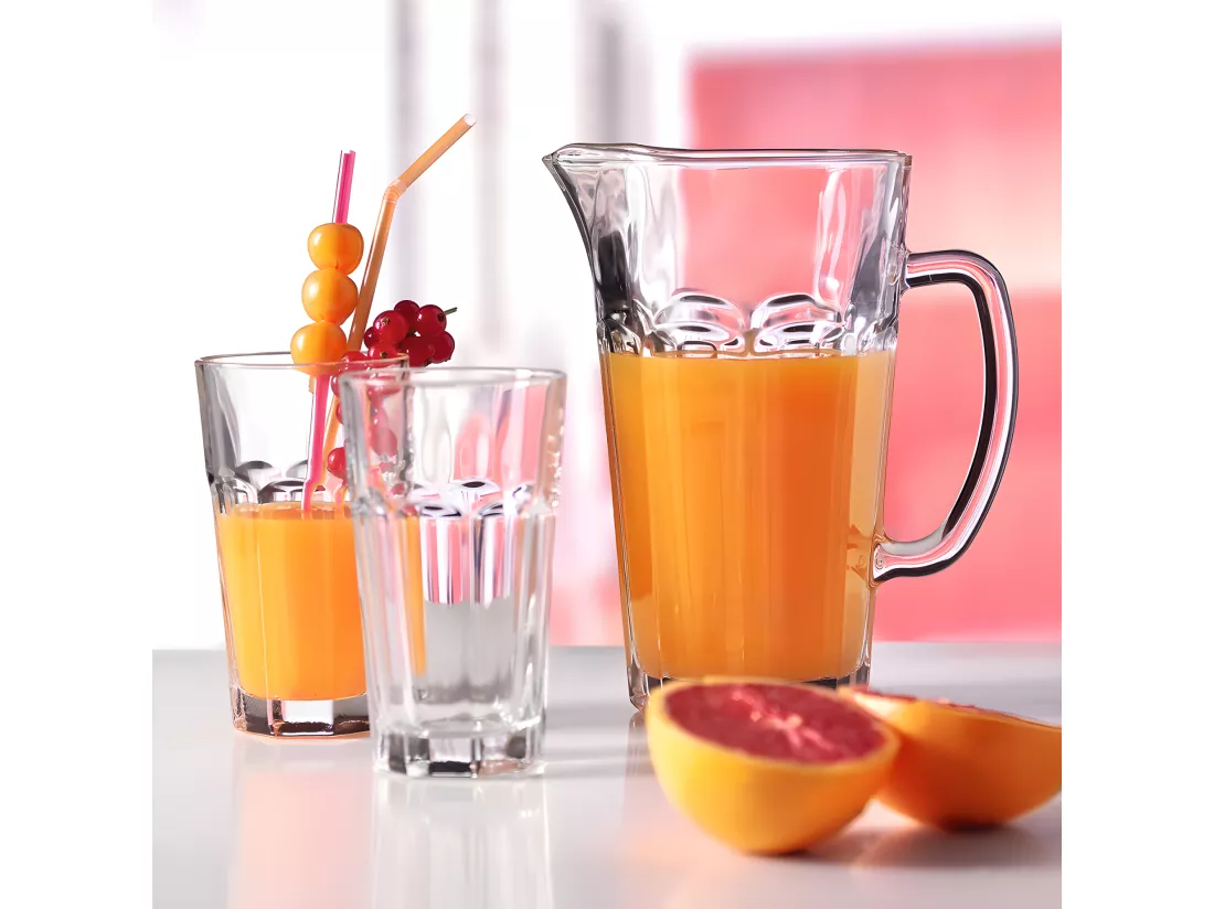 Set de 6 verres et pichet assortis Transparent Leonardo