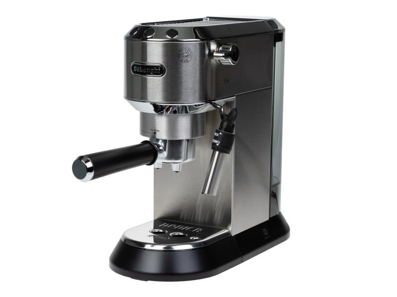 De'Longhi Siebträgermaschine Dedica EC 685.M Silber Kompakte Kaffeemaschine im Metallic-Look mit Siebträger