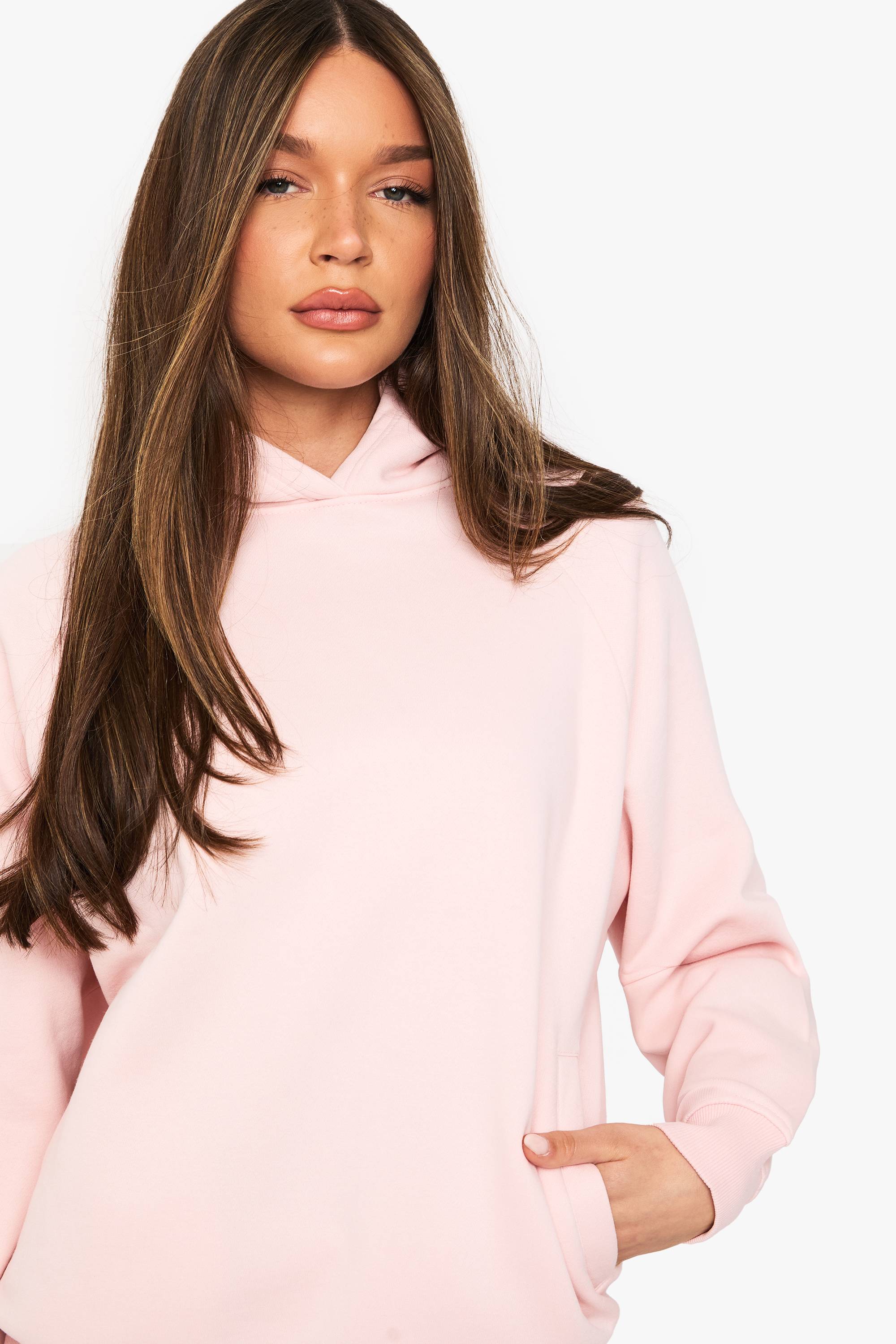boohoo Sweat à capuche surdimensionné à coutures raglan